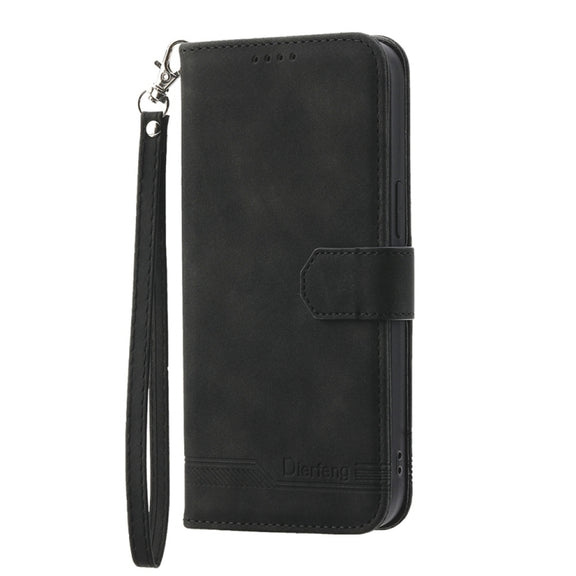 For Google Pixel 9 Pro Dierfeng Dream Line TPU + PU Leather Phone Case(Black)