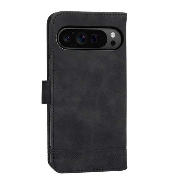 For Google Pixel 9 Pro Dierfeng Dream Line TPU + PU Leather Phone Case(Black)