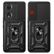 For Honor 90 5G Sliding Camera Cover Design TPU+PC Phone Case(Red)
