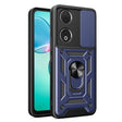 For Honor 90 5G Sliding Camera Cover Design TPU+PC Phone Case(Blue) - Honor Cases by PMC TechLife | Online Shopping South Africa | PMC TechLife