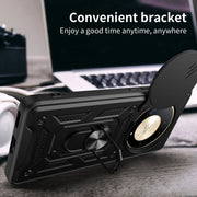 For Honor X9b Sliding Camera Cover Design TPU+PC Phone Case(Rose Gold)
