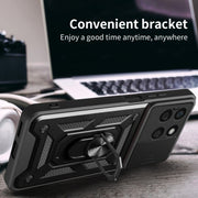 For Honor X8b Sliding Camera Cover Design TPU+PC Phone Case(Red)