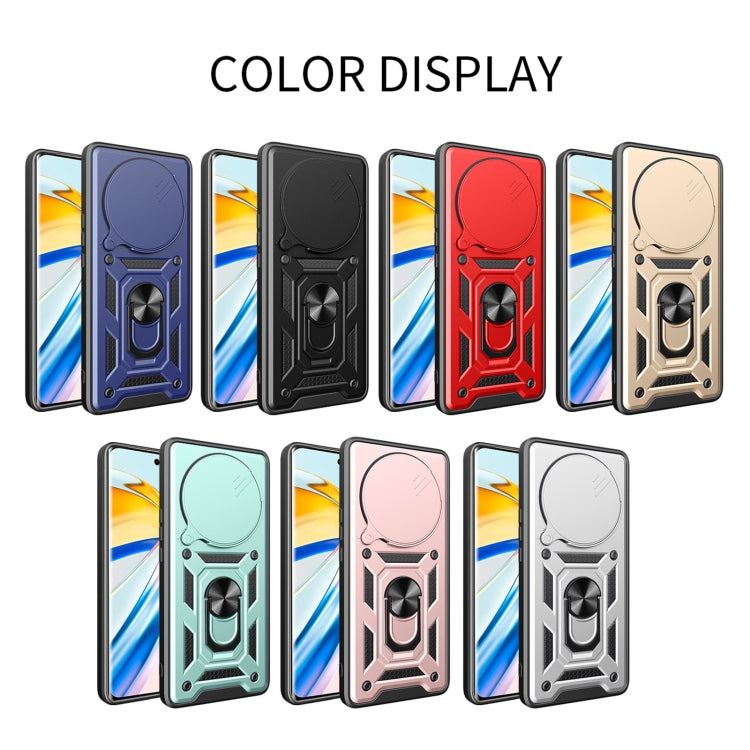 For Honor Magic6 Pro Sliding Camera Cover Design TPU+PC Phone Case(Red)
