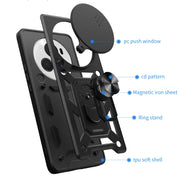 For Honor Magic6 Pro Sliding Camera Cover Design TPU+PC Phone Case(Green)