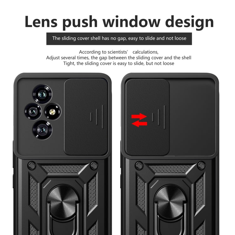 For Honor 200 Sliding Camera Cover Design TPU+PC Phone Case(Rose Gold)