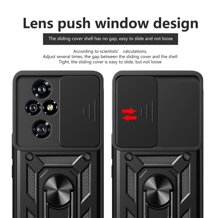 For Honor 200 Pro Sliding Camera Cover Design TPU+PC Phone Case(Green)