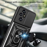 For Honor 200 Pro Sliding Camera Cover Design TPU+PC Phone Case(Green)