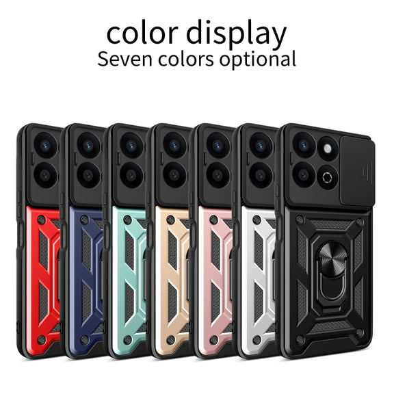 For Honor 200 Smart Sliding Camera Cover Design TPU+PC Phone Case(Rose Gold)