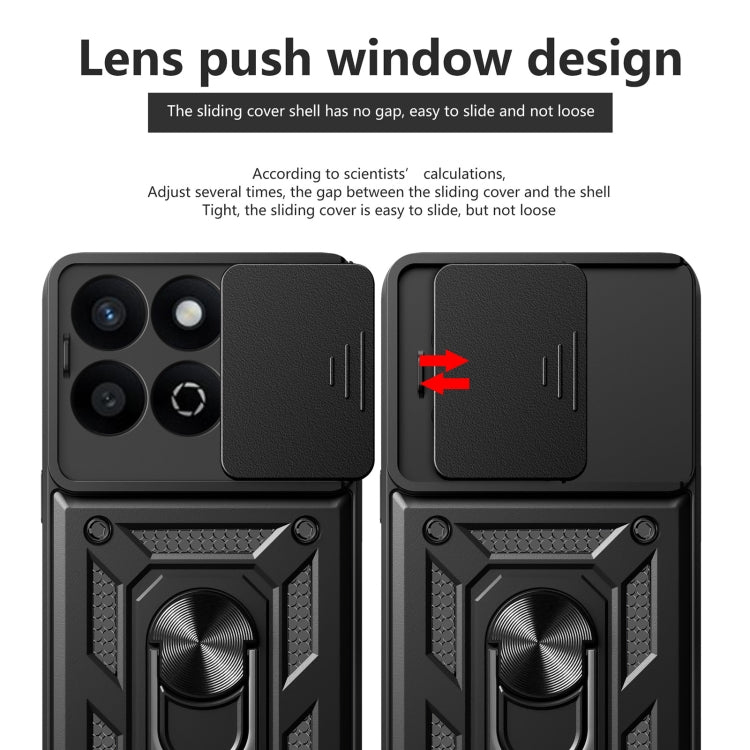 For Honor 200 Smart Sliding Camera Cover Design TPU+PC Phone Case(Rose Gold)