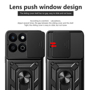 For Honor 200 Smart Sliding Camera Cover Design TPU+PC Phone Case(Rose Gold)