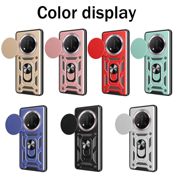 For Honor X60 Pro / X9c Sliding Camera Cover Design TPU+PC Phone Case(Blue)