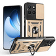 For Honor X8c 4G Sliding Camera Cover Design TPU+PC Phone Case(Gold) - free shipping - PMC TechLife - Order now!