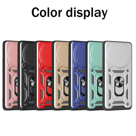 For Honor Magic7 Pro Sliding Camera Cover Design TPU+PC Phone Case(Black)