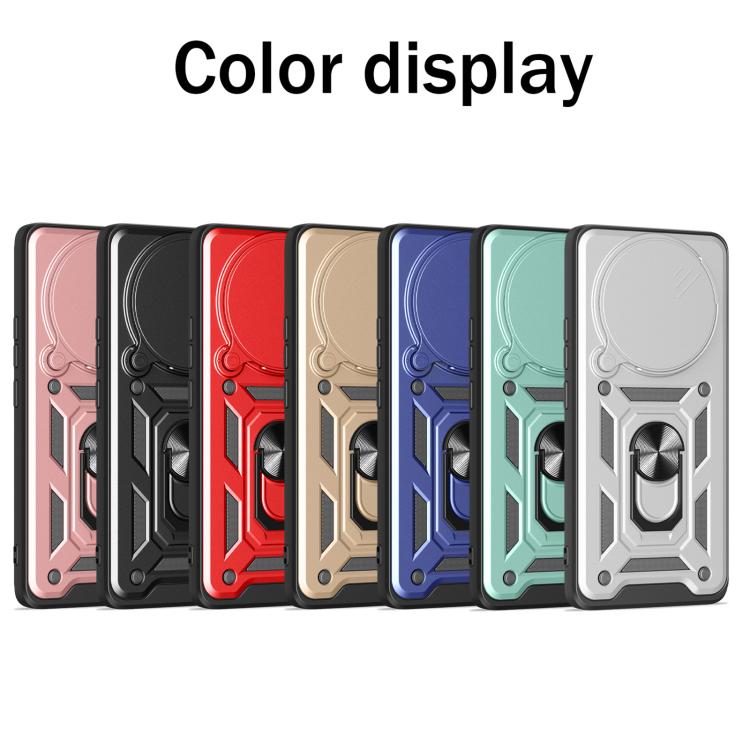 For Honor Magic7 Pro Sliding Camera Cover Design TPU+PC Phone Case(Red)
