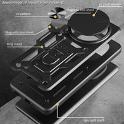 For Honor Magic7 Pro Sliding Camera Cover Design TPU+PC Phone Case(Silver)
