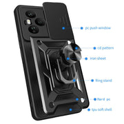 For Honor 400 Pro Global 160.8mm Sliding Camera Cover Design TPU+PC Phone Case(Red)