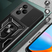 For Honor 400 Pro Global 160.8mm Sliding Camera Cover Design TPU+PC Phone Case(Blue)