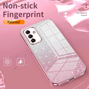 For Samsung Galaxy A53 5G Gradient Glitter Powder Electroplated Phone Case(Transparent)
