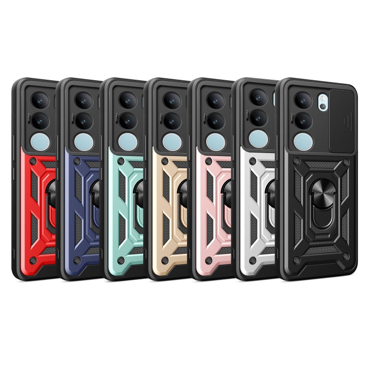 For vivo S17 Pro 5G/V29 5G Sliding Camera Cover Design TPU+PC Phone Case(Gold)