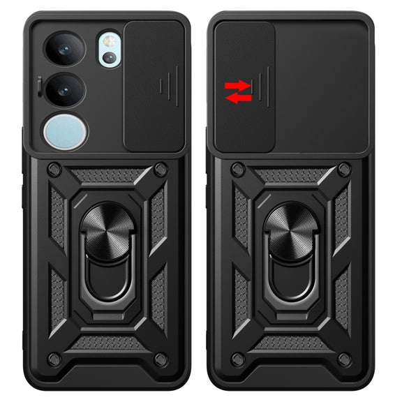 For vivo S17 Pro 5G/V29 5G Sliding Camera Cover Design TPU+PC Phone Case(Gold)