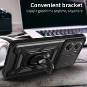 For vivo V29e 5G Global Sliding Camera Cover Design TPU+PC Phone Case(Black)
