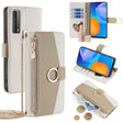For Huawei P Smart 2021 Crossbody Litchi Texture Leather Phone Case(White) - Huawei Cases by PMC TechLife | Online Shopping South Africa | PMC TechLife | Buy Now Pay Later Mobicred