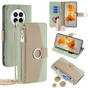 For Huawei Mate 50 Crossbody Litchi Texture Leather Phone Case(Green)
