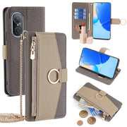 For Huawei nova 9 SE 4G Crossbody Litchi Texture Leather Phone Case(Grey)
