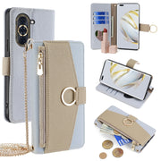 For Huawei nova 10 Pro Crossbody Litchi Texture Leather Phone Case(Blue)