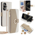 For Huawei nova 11 Pro 4G/nova 11 Ultra 4G Crossbody Litchi Texture Leather Phone Case(White) - Huawei Cases by PMC TechLife | Online Shopping South Africa | PMC TechLife | Buy Now Pay Later Mobicred