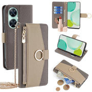 For Huawei Enjoy 60 Pro/Nova 11i/Maimang 20 Crossbody Litchi Texture Leather Phone Case(Grey)