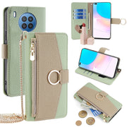 For Huawei nova 8i Crossbody Litchi Texture Leather Phone Case(Green)