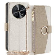For Huawei nova 12i 4G Crossbody Litchi Texture Leather Phone Case(White)