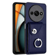 For Xiaomi Redmi A3 4G Organ Card Bag Ring Holder PU Phone Case(Blue) - free shipping - PMC TechLife - Order now!