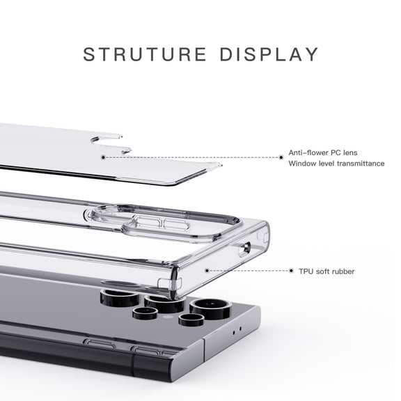 For Samsung Galaxy S24 5G Crystal Series PC + TPU Phone Case(Transparent)