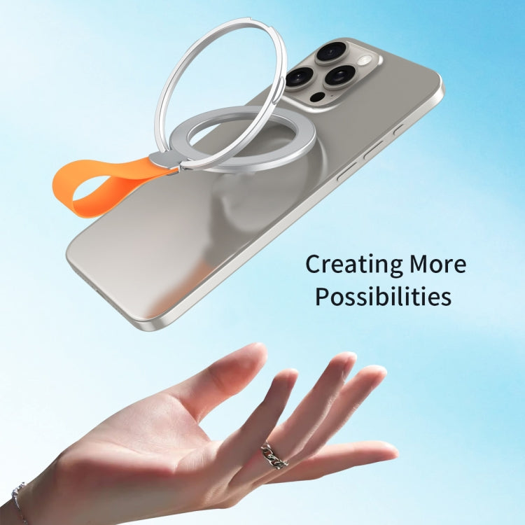 MagSafe Magnetic Pivot Stand Phone Ring Holder(Silver)