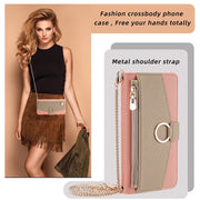 For OnePlus 11 Crossbody Litchi Texture Leather Phone Case(Pink)
