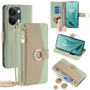 For OnePlus Ace 2V 5G Crossbody Litchi Texture Leather Phone Case(Green)