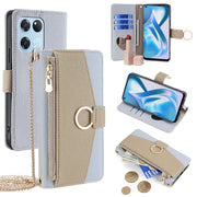 For OnePlus Ace Racing Crossbody Litchi Texture Leather Phone Case(Blue)
