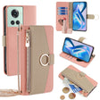 For OnePlus ACE / 10R Crossbody Litchi Texture Leather Phone Case(Pink) - OnePlus Cases by PMC TechLife | Online Shopping South Africa | PMC TechLife | Buy Now Pay Later Mobicred