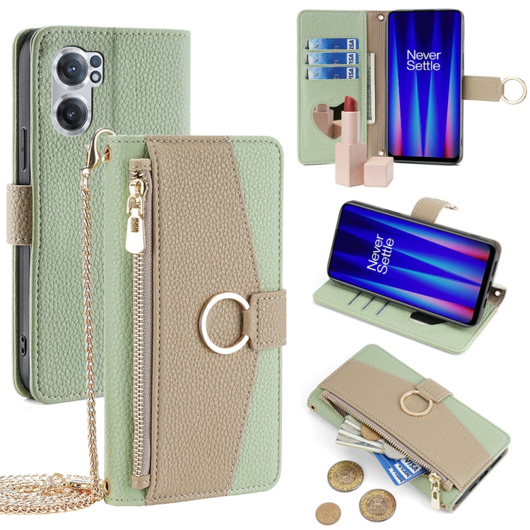 For OnePlus Nord CE 2 5G Crossbody Litchi Texture Leather Phone Case(Green)