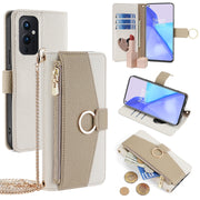 For OnePlus 9 Crossbody Litchi Texture Leather Phone Case(White)
