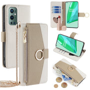 For OnePlus 9 Pro Crossbody Litchi Texture Leather Phone Case(White)
