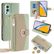 For OnePlus Nord 2 5G Crossbody Litchi Texture Leather Phone Case(Green)