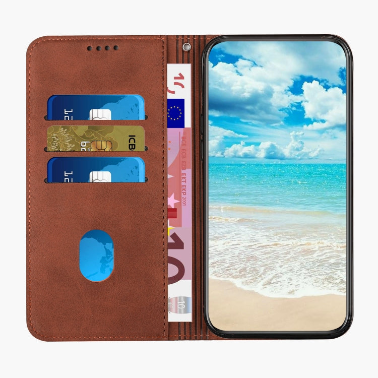 For Tecno Spark Go 2024 / POP 8 Diamond Splicing Skin Feel Magnetic Leather Phone Case(Brown)