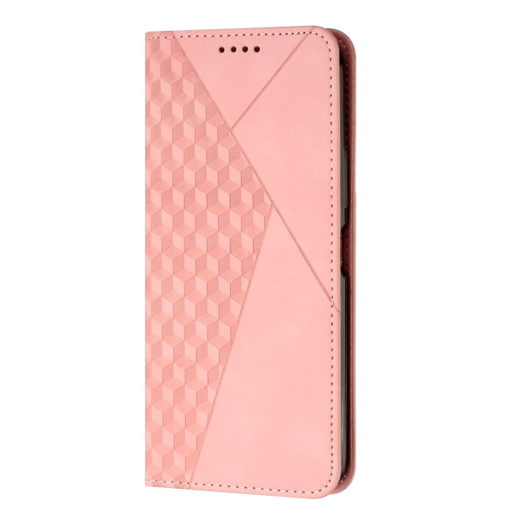For Tecno Spark Go 2024 / POP 8 Diamond Splicing Skin Feel Magnetic Leather Phone Case(Rose Gold)