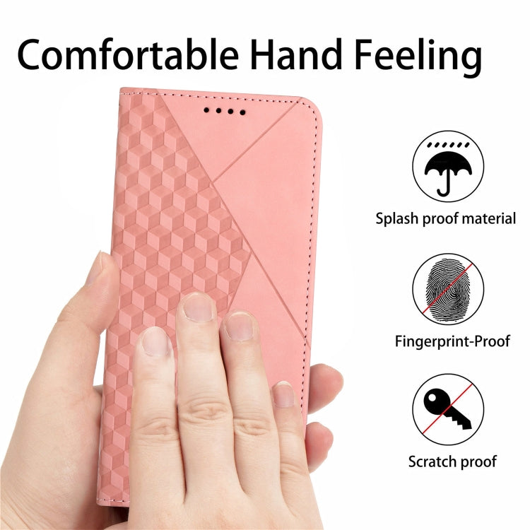 For Tecno Spark Go 2024 / POP 8 Diamond Splicing Skin Feel Magnetic Leather Phone Case(Rose Gold)