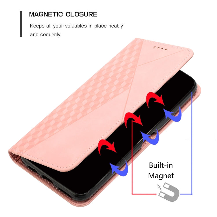 For Tecno Spark Go 2024 / POP 8 Diamond Splicing Skin Feel Magnetic Leather Phone Case(Rose Gold)