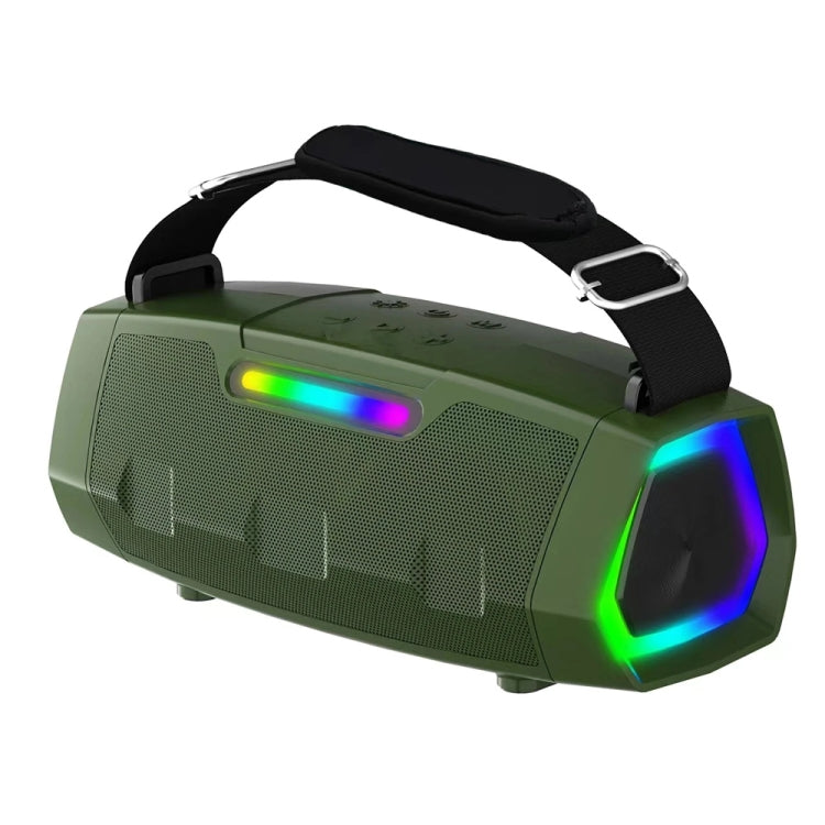 NewRixing NR2033 Portable TWS Wireless Bluetooth Speaker(Green)