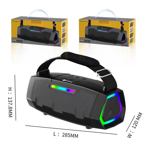 NewRixing NR2033 Portable TWS Wireless Bluetooth Speaker(Green)